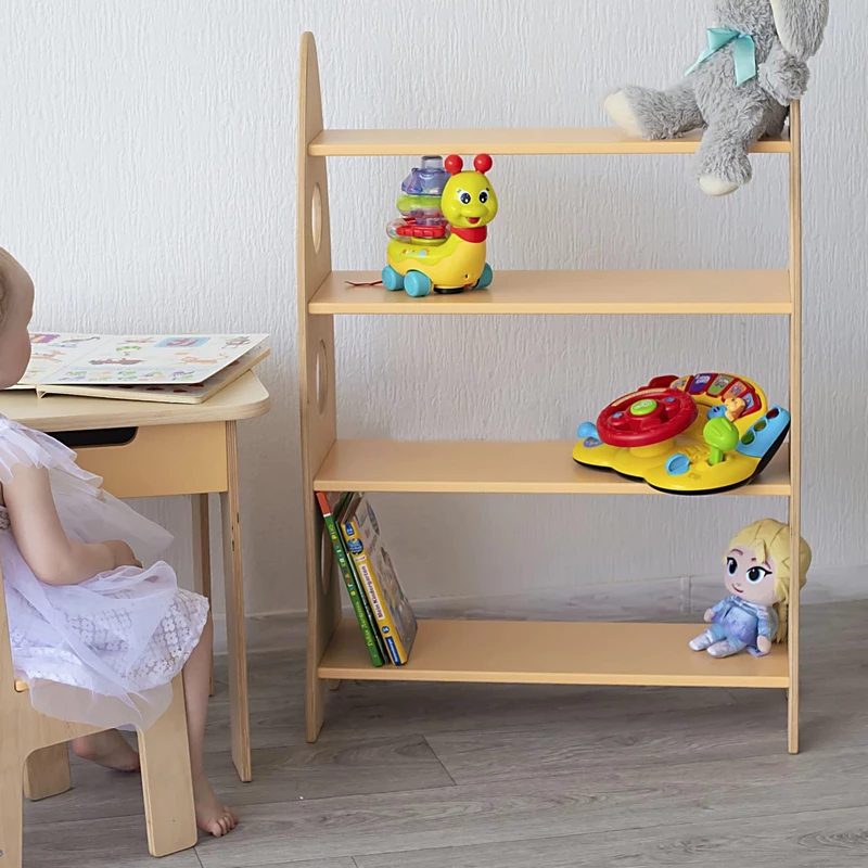 Kinderregal, Regal für Spielzeug Rocket Kinderregal, Bücher- und Spielzeugregal, Kinderzimmerregal, Bücherregal, Spielzeugregal, Kindermöbel, Kinderzimmermöbel